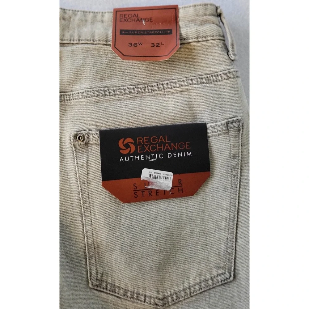 Regal Exchange Denim Jeans Gray Tapered‎ Mens 36W x 32L